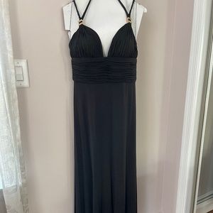 Aidan Mattox black Floor Length Gown